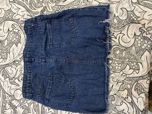 Denim Mini Skirt