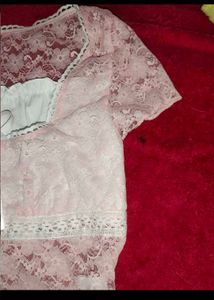 Pink Bow Top