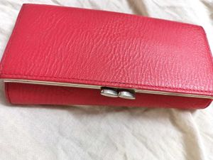 Vintage Red Kisslock Wallet