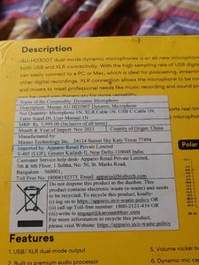 MAONO AU-HD300T DYNAMIC XLR MICROPHONE