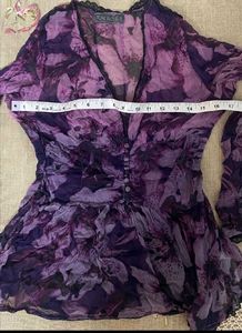 Purple Floral Top