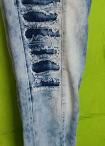 Distressed Denim Jeans