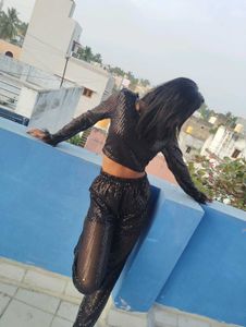 Co-ord Black Party Wear