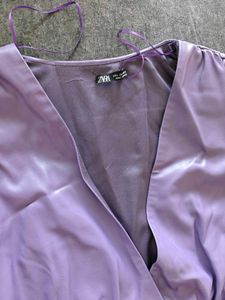 Purple Ruched Bodycon Dress