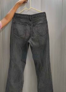 Vintage Charcoal Ripped Jeans