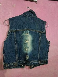 Distressed Denim Jacket