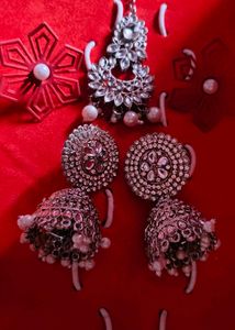 Traditional Earrings Combo With Western Eatings