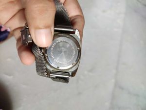 Vintage Silver HMT Watch