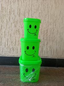 Plastic Containers SET OF 3 Inside