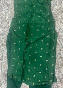 Green Kurta And Pants Set For Womens