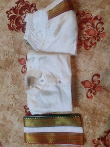 Traditional Off White Kurta Set