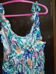 Floral Print Crop Top