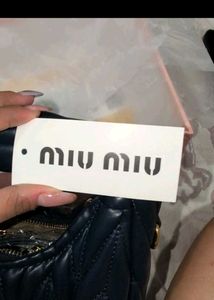 Miu-Miu Quilted Leather Handba