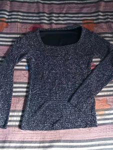 Shimmer Glitter Knit Party Top