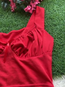 Red Crop Top