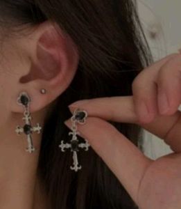 Cross Dangle Earrings