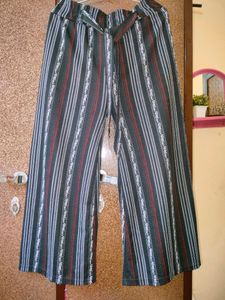 Casual Use Black Stretchable Palazzo Pant
