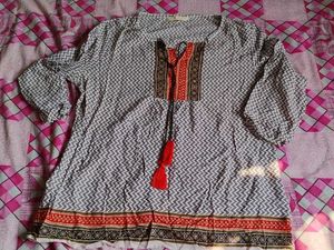Patterned Tunic Top