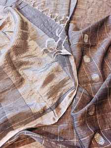 Linen Cotton Banarasi Saree