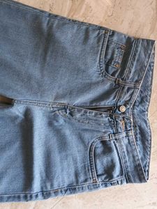 Denim Straight Pants