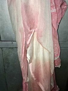 Beautiful Kurti Frock With Dupatta