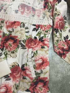 Floral Print Hoodie Jacket