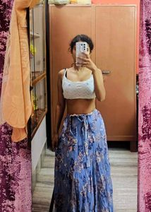 Floral Long Skirt