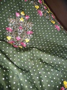 Green Polka Dot Kurta