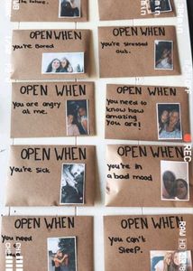 Handmade Open When Letter Envelopes - Set of 8