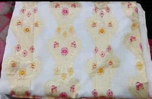 White Floral Saree