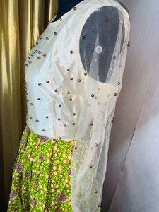 Unique Green Patterned Dress