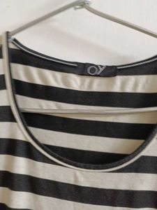 Striped Puff Sleeve Top