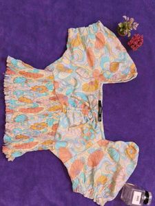 Madame Floral Print Top L-XL SIZE
