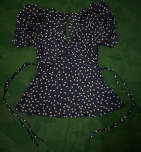 Cute Polka Dot Top Party Wear