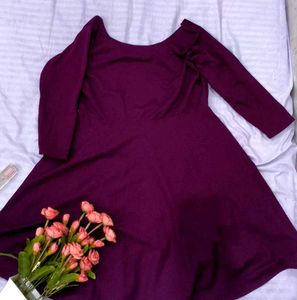 Elegant Plum Mini Dress