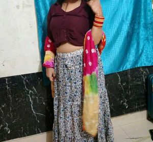 Floral Print Skirt