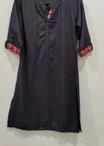 Denim Kurta