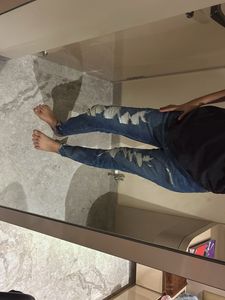 Distressed Denim Jeans - Size 4R