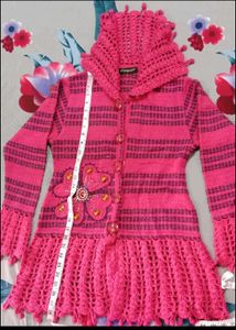 Pink Knitted Cardigan