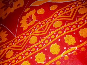 Women's red cotton brand new saree