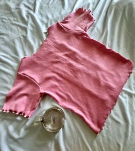 Korean Pink Bow Top