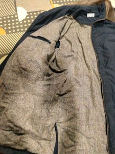 Navy Blue Jacket Winter Korean