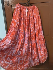 Floral Print Maxi Skirt