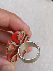 Cute Heart Flower Ring