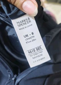 Marks And Spencer Chic Navy Blue Skirt