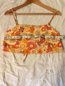 Back Tie Beautiful Floral Top