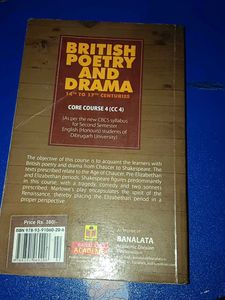 British Poetry And Drama