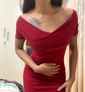 Red Bodycon Mini Dress