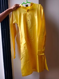 YELLOW KURTA(SIZE-S)