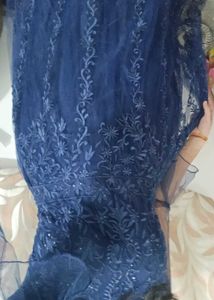 Elegant Navy Blue Ethnic Gown